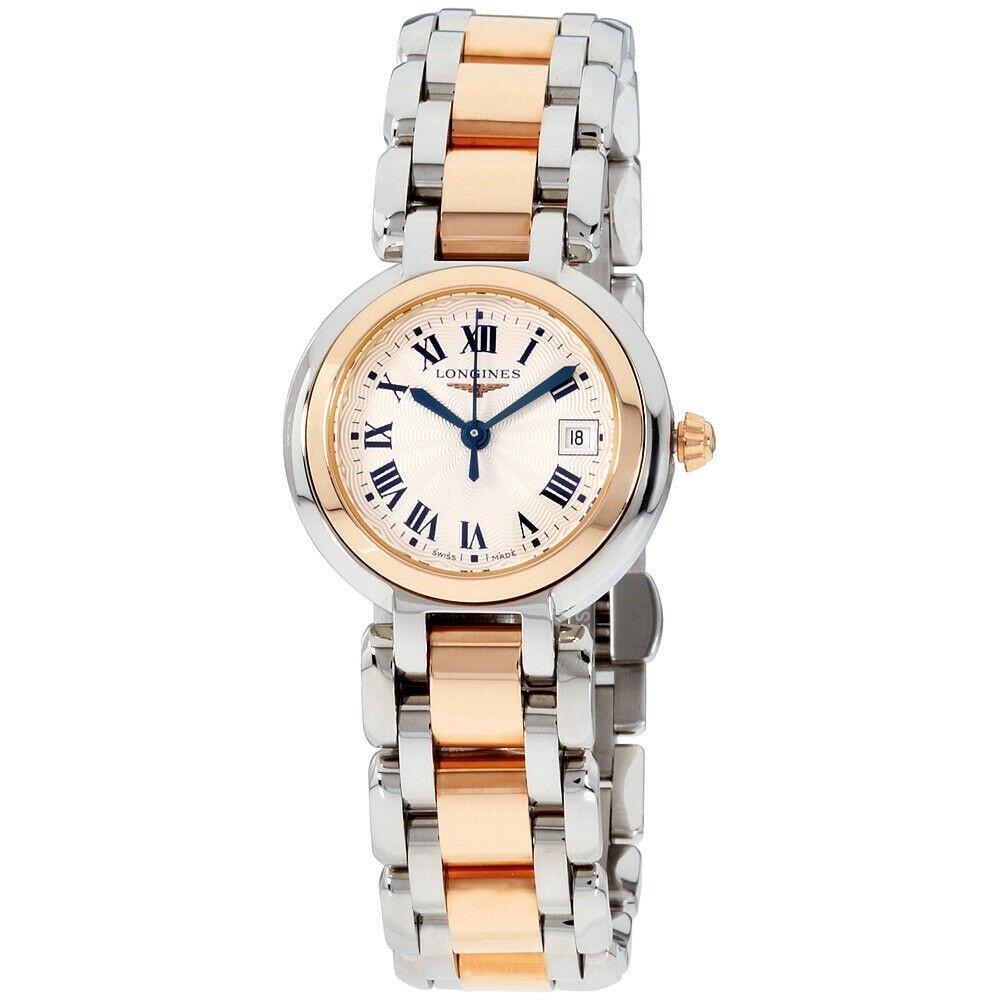 Longines Women's L81105786 PrimaLuna Two-Tone Stainless Steel and 18kt Rose Gold Watch