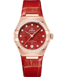 Omega Constellation Ladies' Selection 29mm Sedna™ gold on leather strap 131.58.29.20.99.005