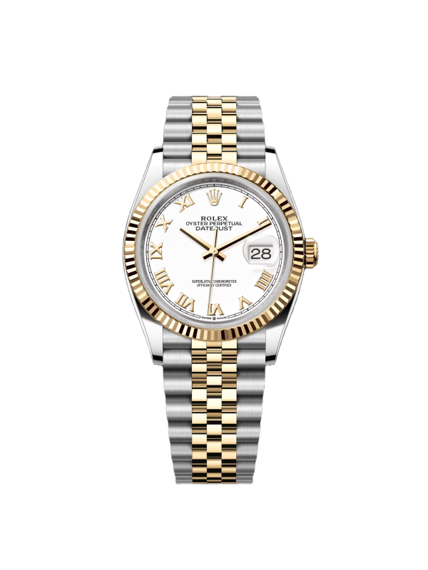 Rolex  Datejust 36mm 126233 White Dial Oyster Bracelet Watch