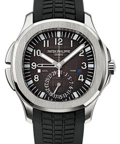 Patek Philippe Aquanaut Dual Time Black Dial Automatic Men's Watch 5164A-001
