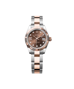 Alternative view of Rolex Lady-Datejust 28mm 279171 Chocolate Diamond Set Oyster Stainless Steel and Rose Gold