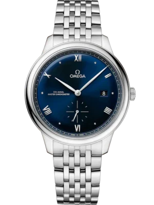Omega De Ville Prestige 41mm Blue Dial Stainless Steel Bracelet 434.10.41.20.03.001
