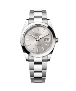 Alternative view of Rolex Datejust 41mm 126300 Silver Index Jubilee Stainless Steel Watch