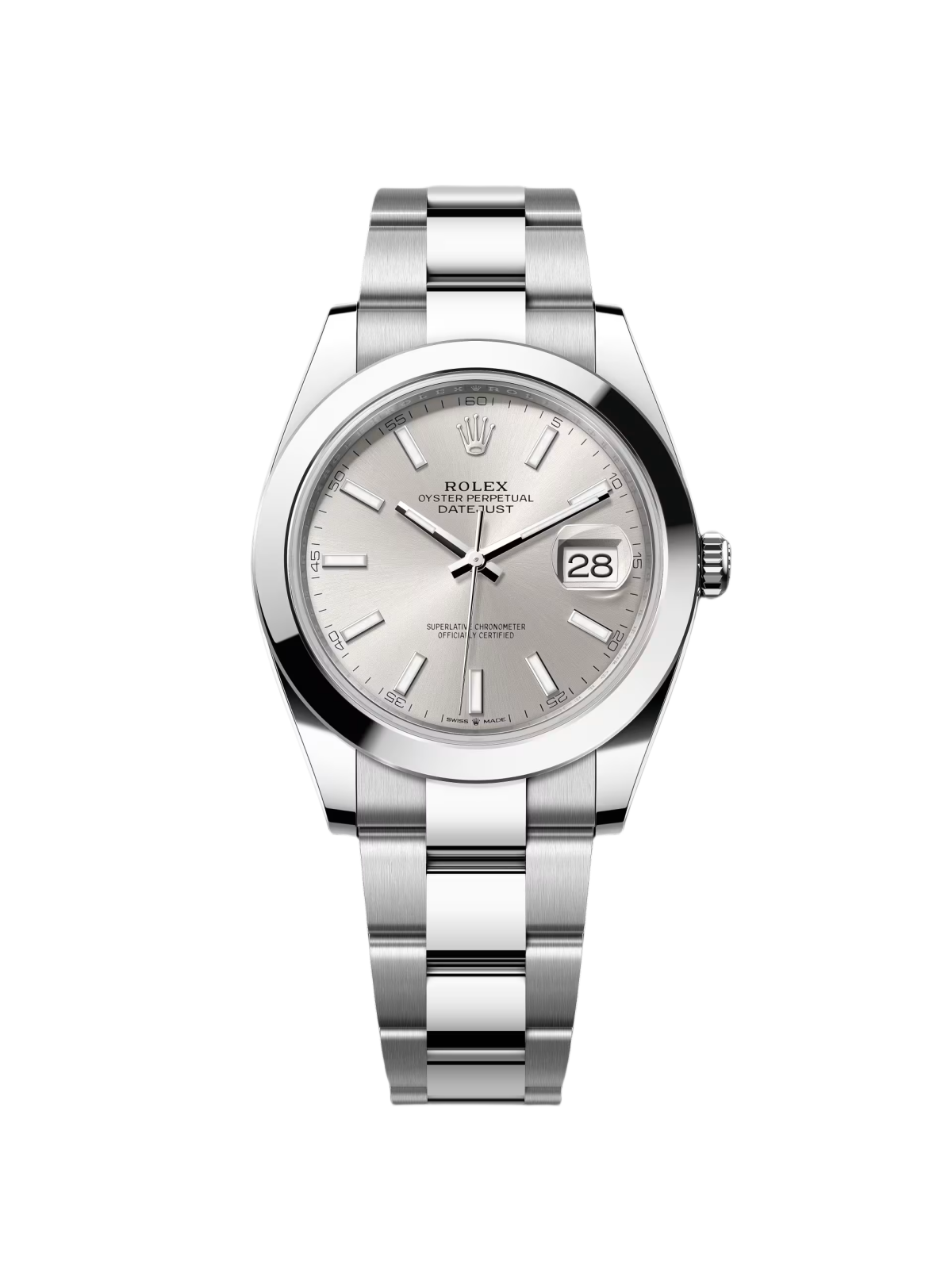 Rolex Datejust 41mm 126300 Silver Index Jubilee Stainless Steel Watch - Image 2