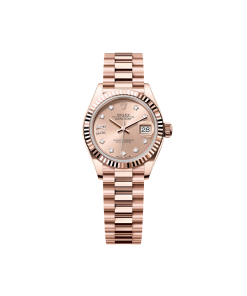Rolex Lady-Datejust 28mm 279175 Rose Dial President Everose Gold