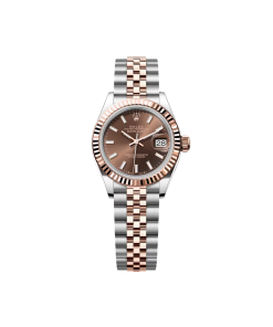 Rolex Lady-Datejust 28mm 279171 Chocolate Index Oyster Stainless Steel and Rose Gold