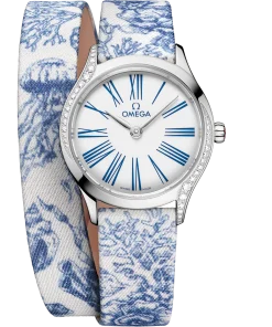 Omega De Ville Mini Trésor 26mm White Dial with Diamonds Stainless Steel Strap 428.17.26.60.04.001