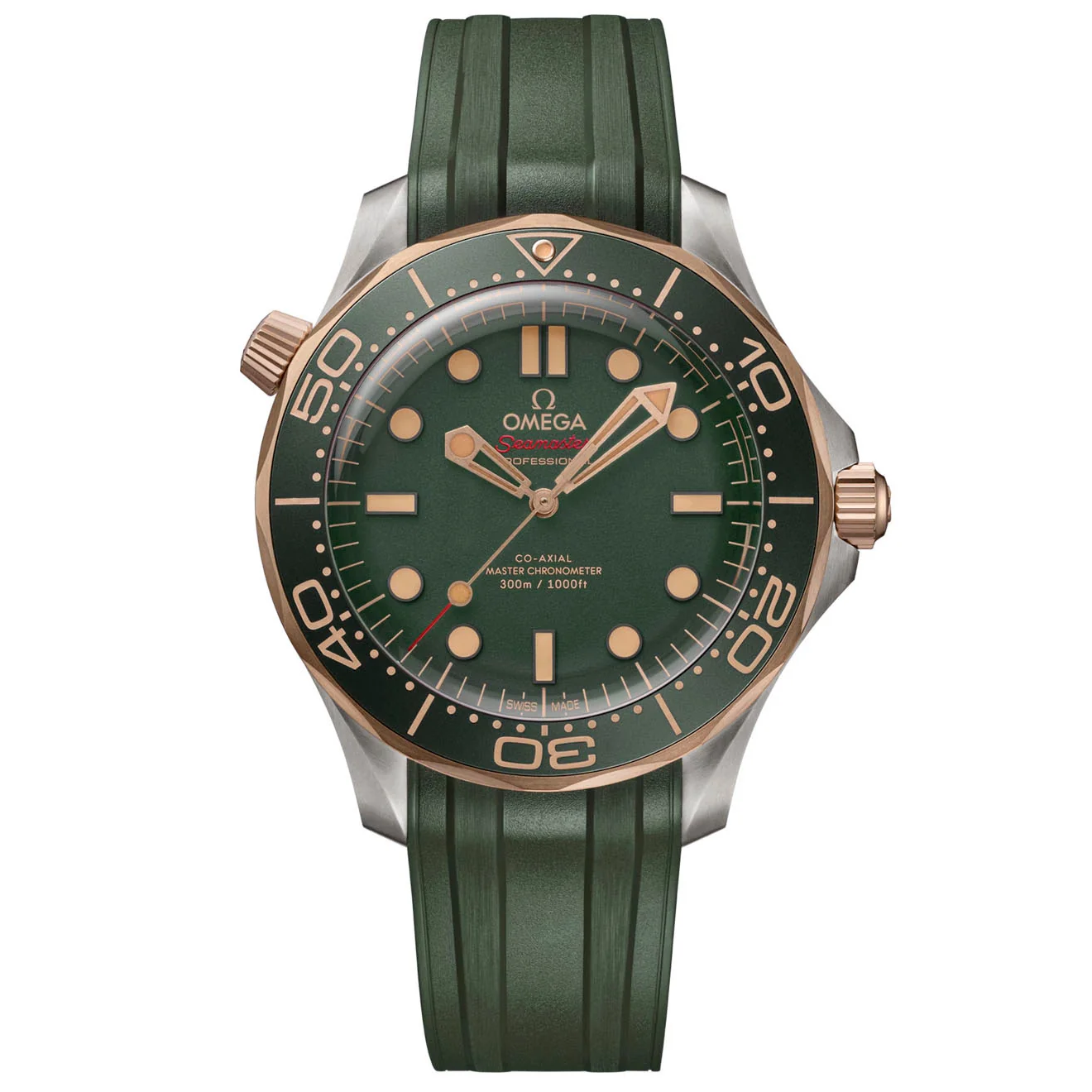 Omega Seamaster Diver 300M Titanium & Bronze Gold Men's Watch 42mm 210.92.42.20.10.001