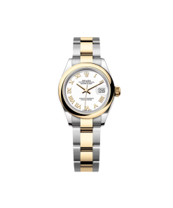Rolex Lady-Datejust 28mm 279163 White Roman Dial Oyster Bracelet