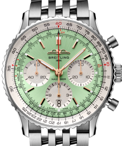 Alternative view of Breitling AB0139211L1A1 Navitimer B01 Blue Dial