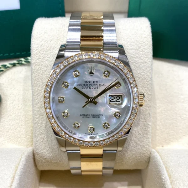 Rolex  Datejust 36mm 126283 White Mother-of-Pearl Dial Jubilee Bracelet Watch