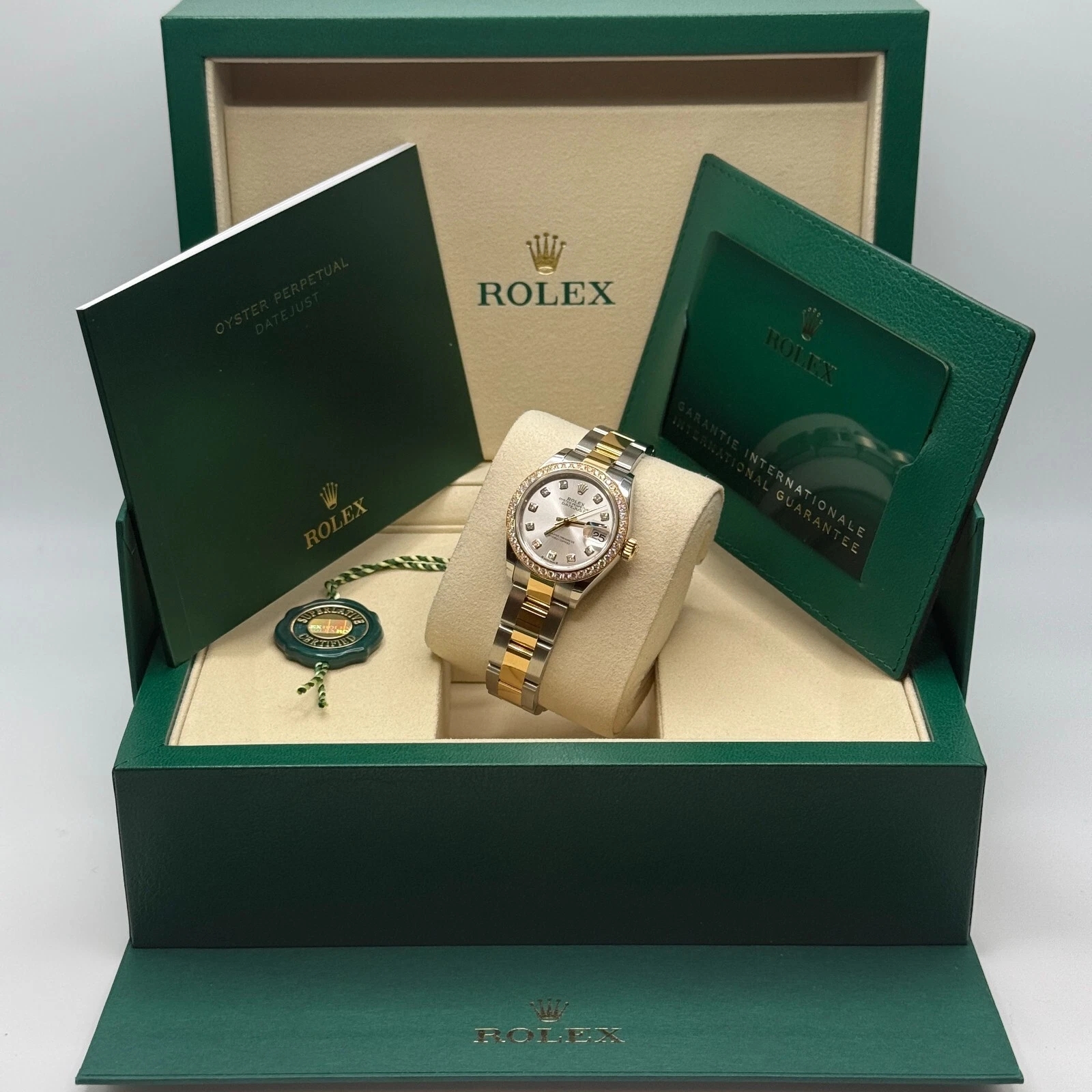 Rolex Lady-Datejust 28mm 279383RBR Silver Diamond Dial Yellow Rolesor Oyster Bracelet - Image 8