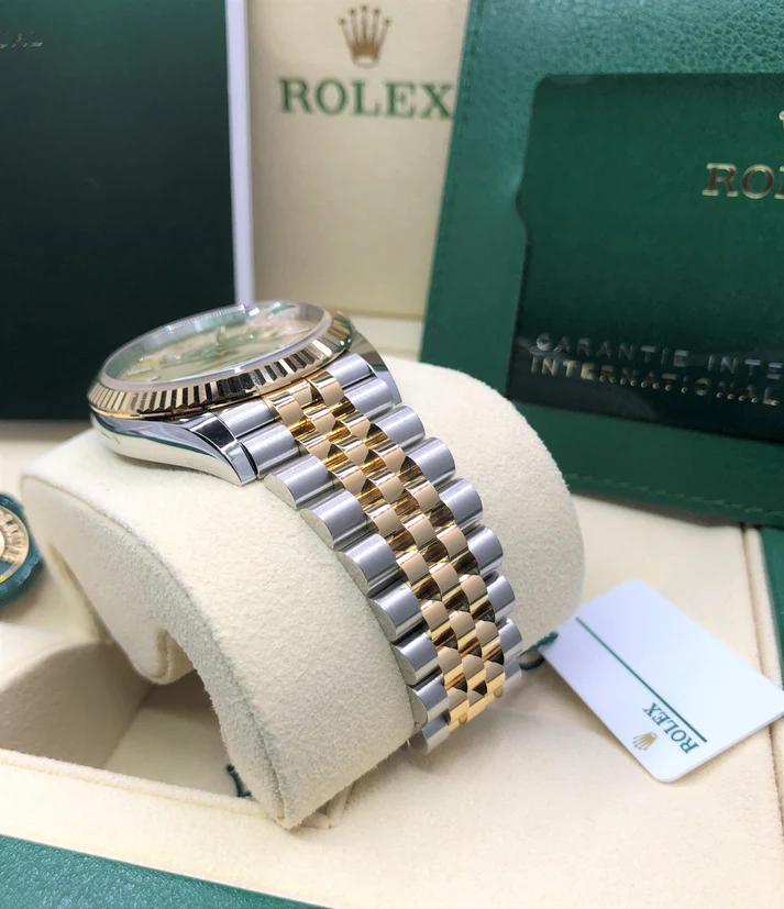 Rolex Datejust 36mm 126233 Golden Palm Motif Dial Jubilee Bracelet Watch - Image 7