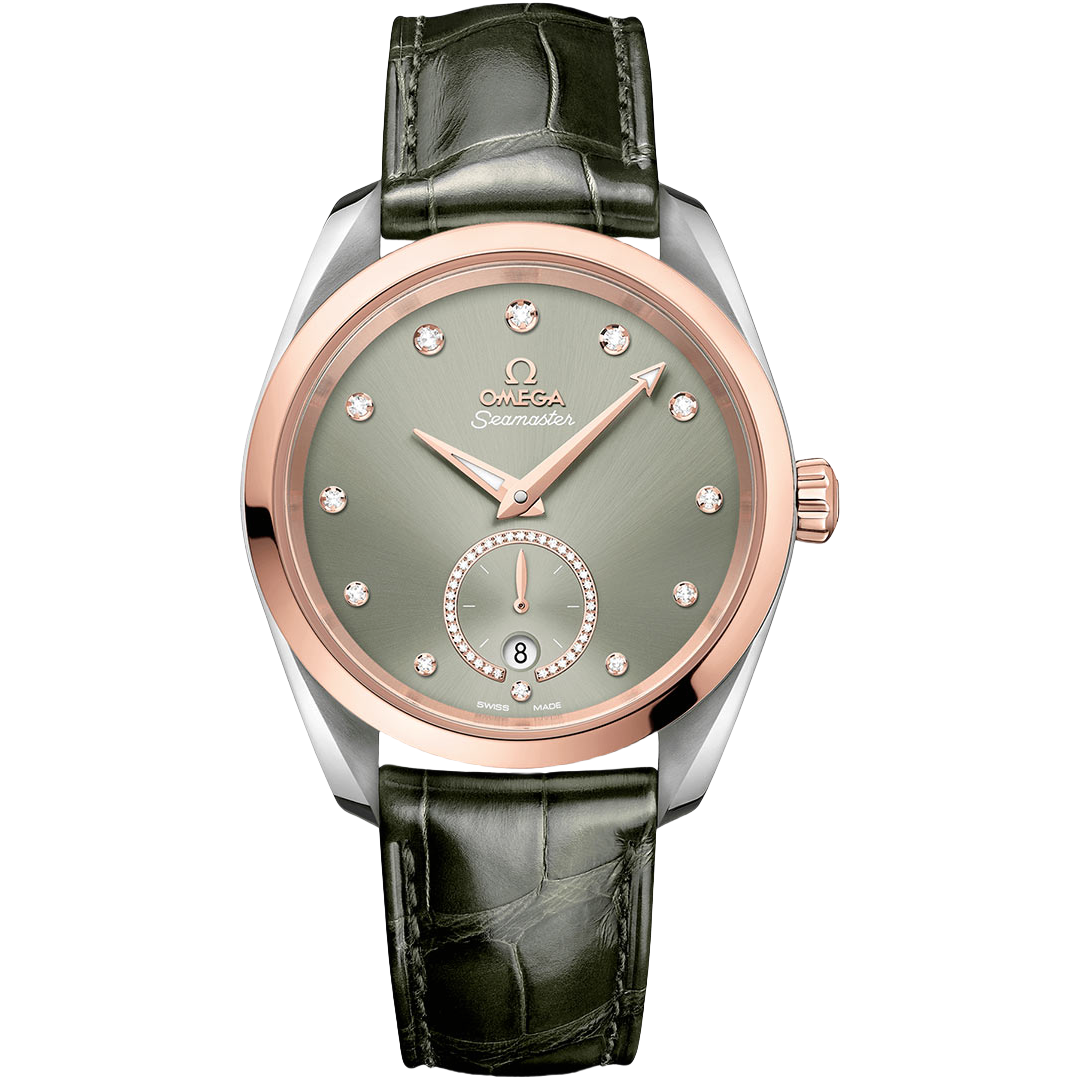 Omega Seamaster Aqua Terra 150M Rose Gold Bezel 38mm Men's Watch 220.23.38.20.60.001