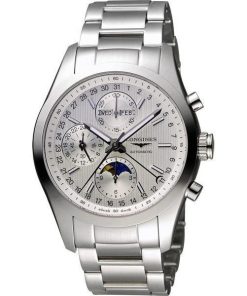 Longines Men's L2.798.4.72.6 Conquest Classic Chronograph Stainless Steel Watch