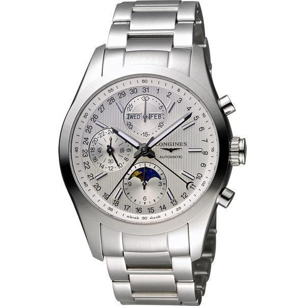 Longines Men's L2.798.4.72.6 Conquest Classic Chronograph Stainless Steel Watch
