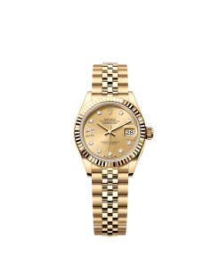 Alternative view of Rolex Lady-Datejust 28mm 279178  Champagne Diamond Dial