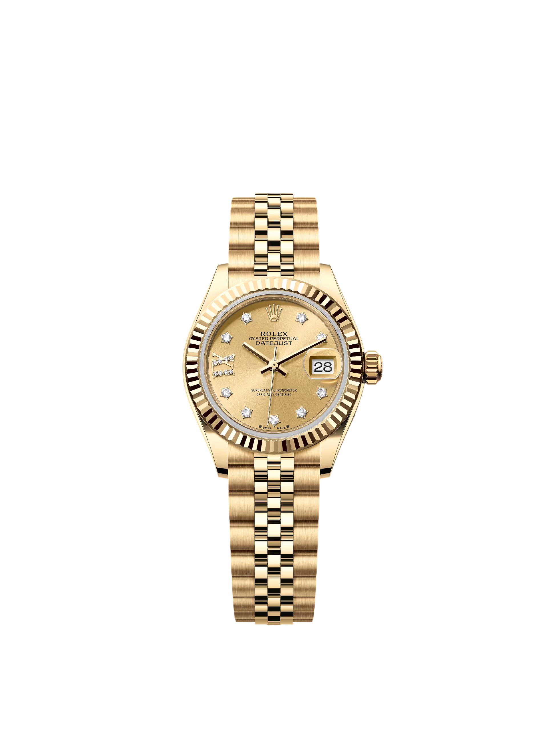 Rolex Lady-Datejust 28mm 279178 Champagne Diamond Dial - Image 2
