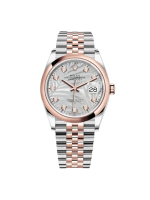 Rolex  Datejust 36mm 126201 Silver Palm Motif Dial