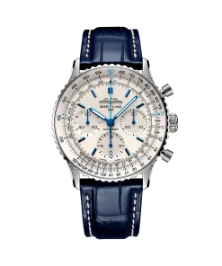 Breitling Navitimer B01 Chronograph 41 Silver Dial Blue Strap AB0139A71G1P1