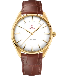Omega Seamaster Olympic Official Timekeeper 39.5 mm White Dial 18k Yellow Gold Strap 522.53.40.20.04.001