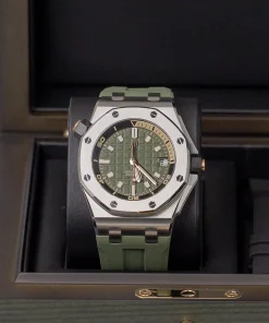 Alternative view of Audemars Piguet  Royal Oak Offshore Khaki green 42mm 15720ST.OO.A052CA.01