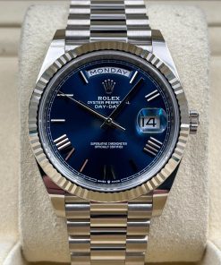 Alternative view of Rolex  Day-Date "President" 40mm White Gold Blue Roman Dial - 228239