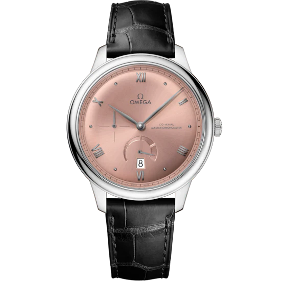 Omega De Ville Prestige 41mm Pink Dial Stainless Steel Strap 434.13.41.21.10.001