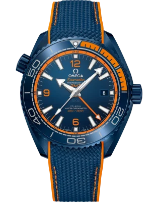 Omega Planet Ocean 600M Co-Axial Master Chronometer GMT Watch BIG BLUE 45.5mm 215.92.46.22.03.001