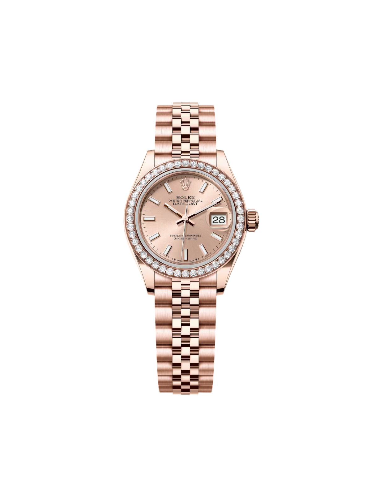 Rolex Lady-Datejust 28mm 279135RBR Rose Dial Jubilee Bracelet - Image 2