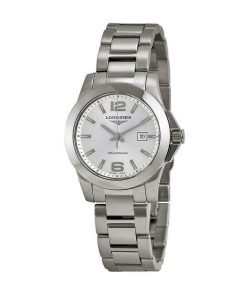 Longines Women's L32774766 Conquest Stainless Steel Watch