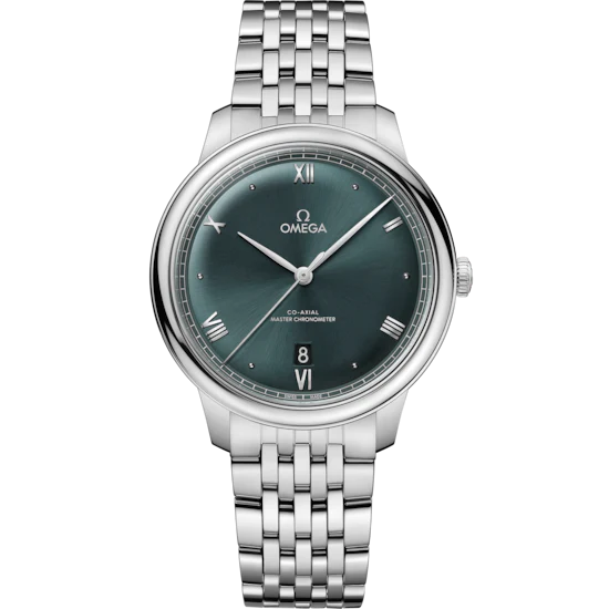 Omega De Ville Prestige 40 mm Green Dial Stainless Steel Bracelet 434.10.40.20.10.001