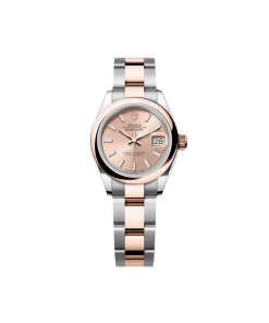 Rolex Lady-Datejust 28mm 279161 Rose Stick Dial, Two Tone Stainless Steel & 18K Rose Gold Oyster Bracelet Women's Watch