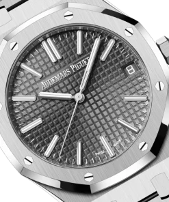 Alternative view of Audemars Piguet Royal Oak 41mm Stainless Steel Slate Grey Dial 15500ST.OO.1220ST.02