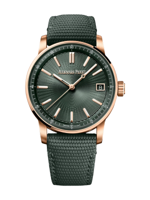 Audemars Piguet Code 11.59 Selfwinding 41mm Pink Rose Gold Green Dial | 15210OR.OO.A056KB.01