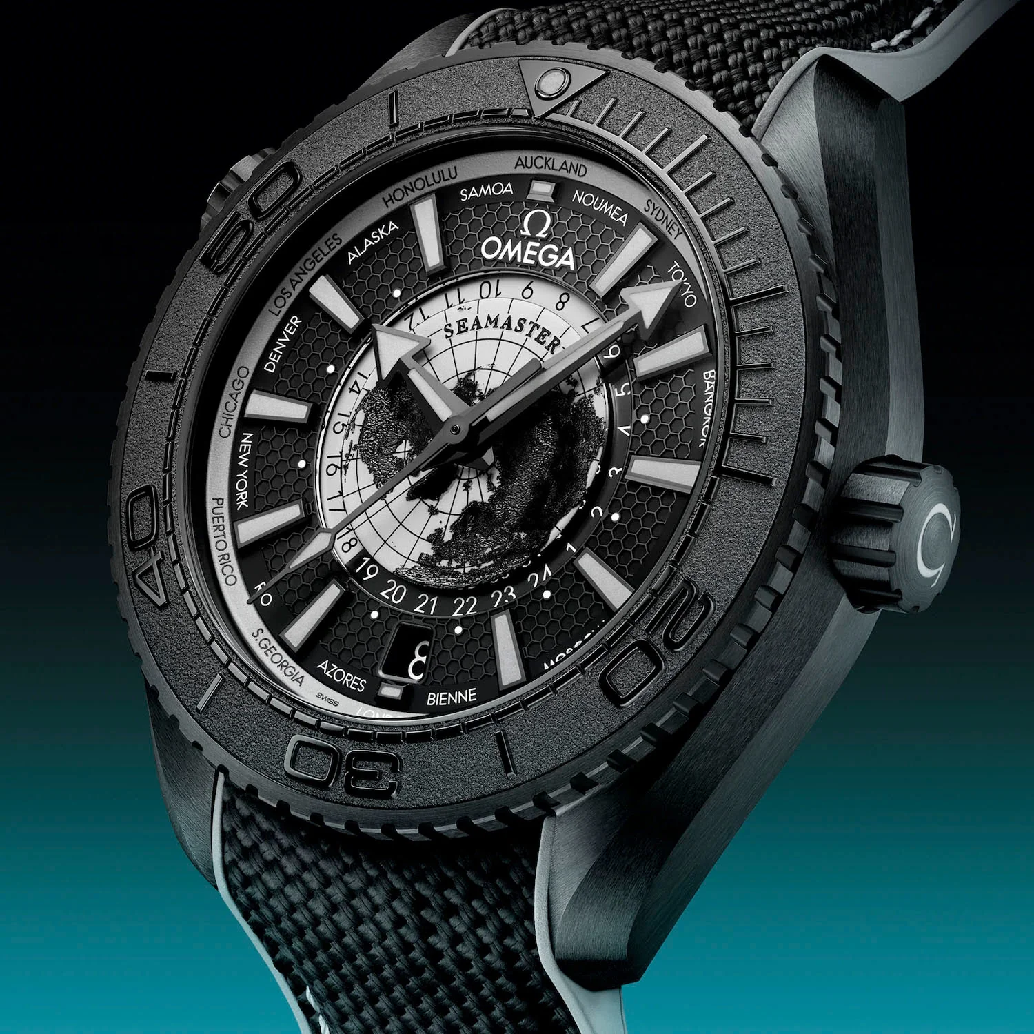 Omega Seamaster Planet Ocean 600M Worldtimer Automatic 45.5mm 215.92.46.22.01.007 - Image 4