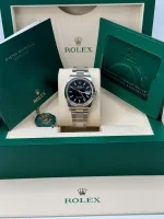 Rolex  Datejust 36mm 126234 Black Index Jubilee Stainless Steel Mens Watch