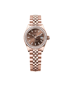 Alternative view of Rolex  Lady-Datejust 28mm 279135RBR Chocolate Dial Jubilee Bracelet