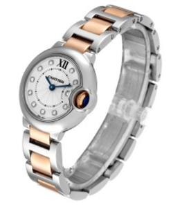 Alternative view of Cartier BALLON BLEU Rose Gold Mix Diamond Dial 36mm