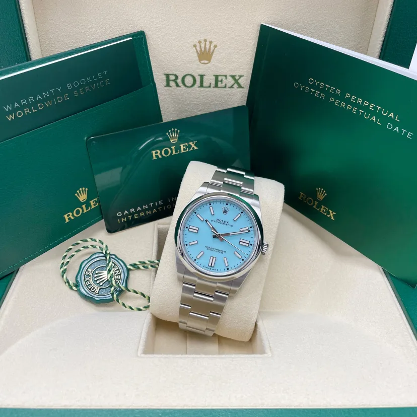 Rolex Oyster Perpetual 36mm 126000-0006 Tiffany Blue Turquoise Dial - Image 8