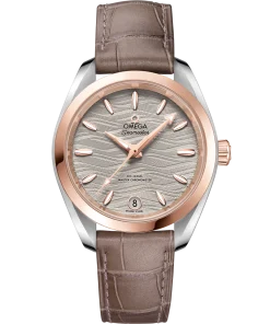 Omega Seamaster Aqua Terra 150M 34 mm Grey Dial Stainless Steel and Sedna™ 18k Rose Gold Strap 220.23.34.20.06.001