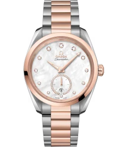 Omega Seamaster Aqua Terra 150M 38 mm White Dial Stainless Steel and Sednaâ„¢ 18k Rose Gold Bracelet 220.20.38.20.55.002