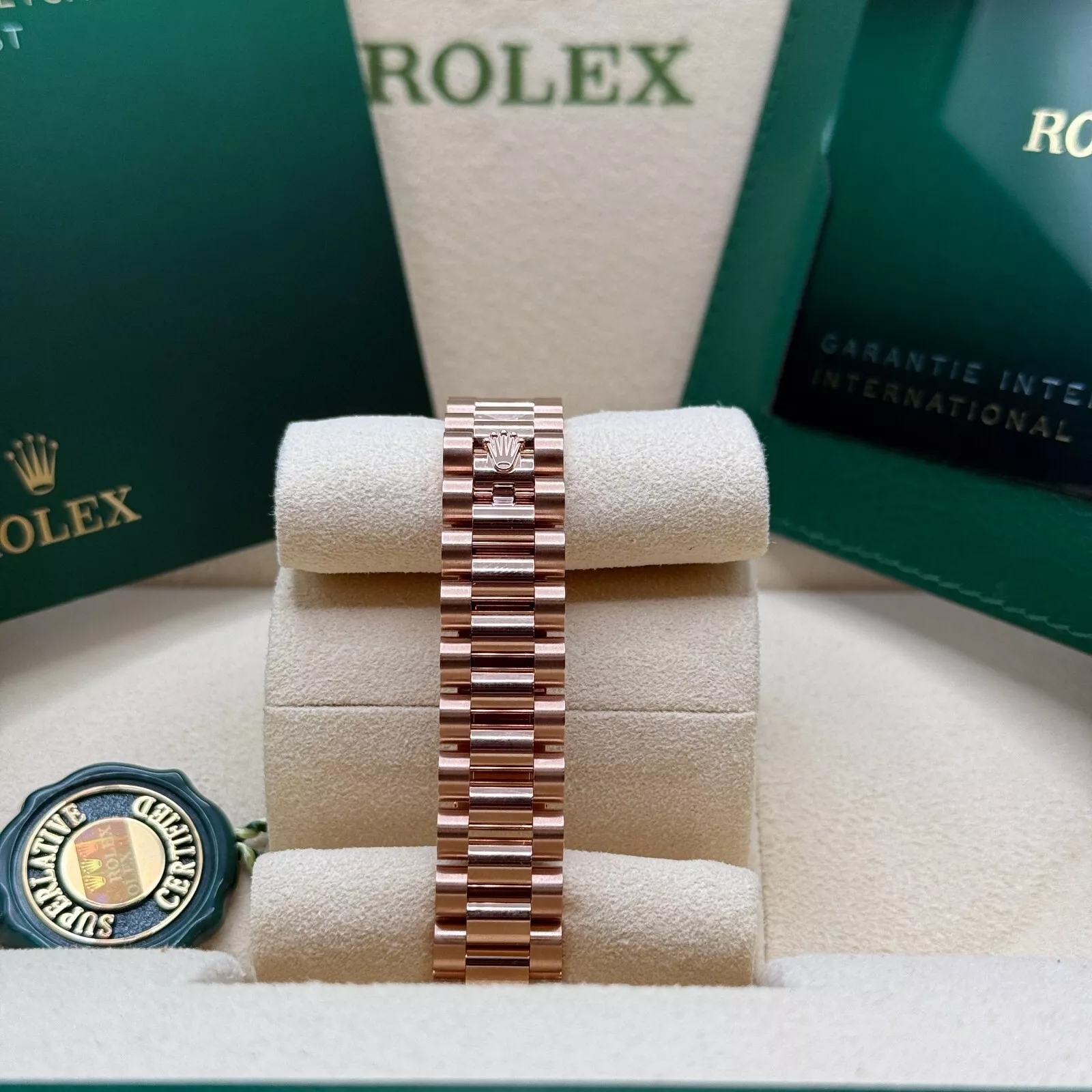 Rolex Lady-Datejust 28mm 279175 Chocolate Diamond-Set Dial President Everose Gold - Image 6