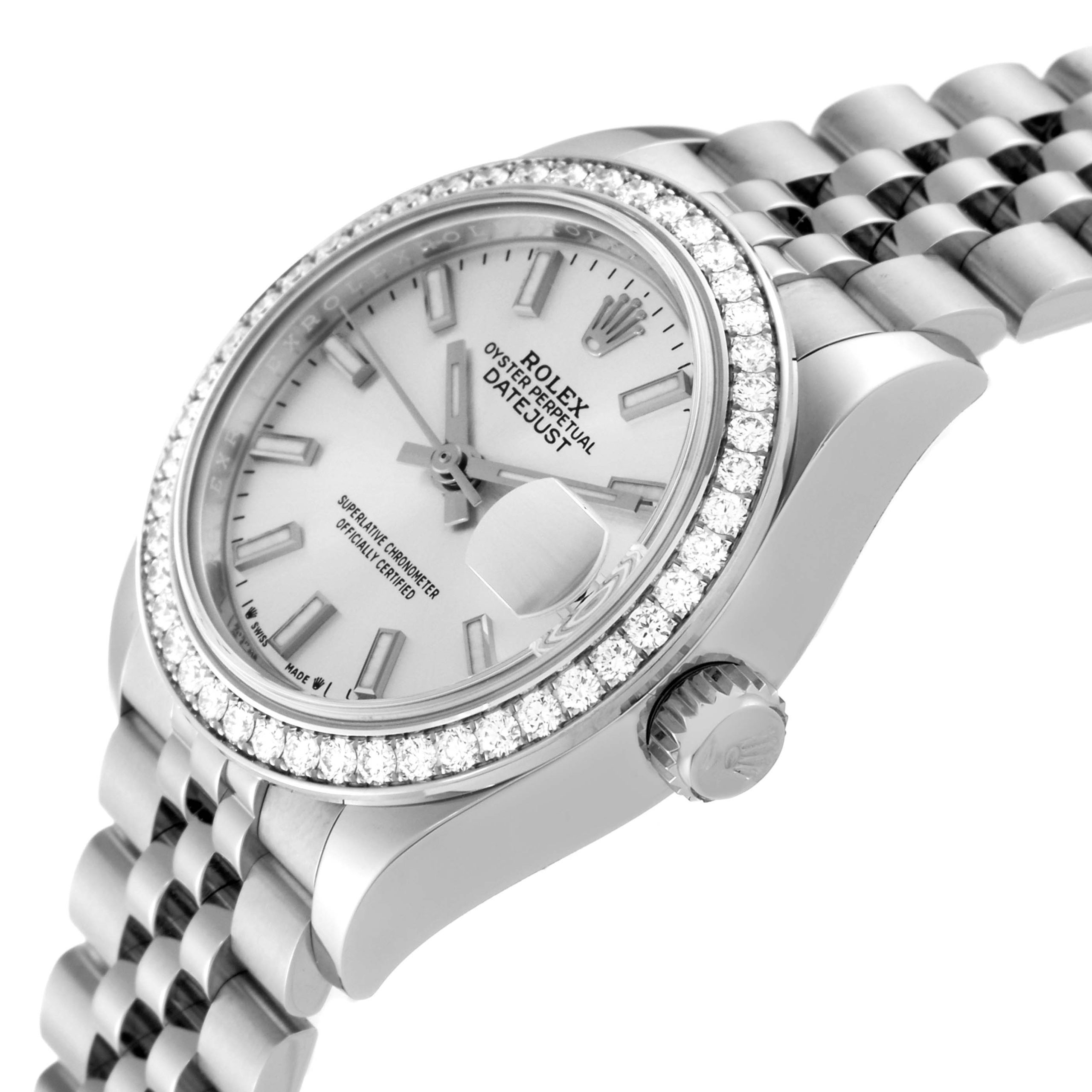 Rolex Lady-Datejust 28mm 279384RBR Silver Dial Oyster Bracelet - Image 6