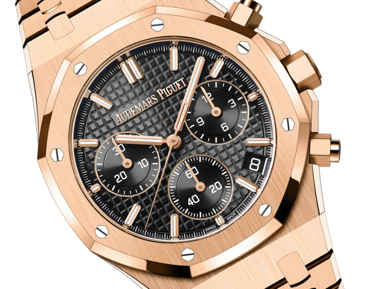 Audemars Piguet ROYAL OAK Pink Gold Black Dial CHRONOGRAPH 41mm - Image 3