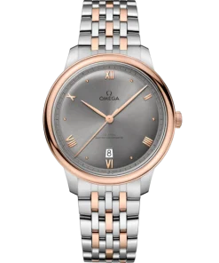 Omega De Ville Prestige 40 mm Grey Dial Stainless Steel and Sedna™ 18k Rose Gold Bracelet 434.20.40.20.06.001