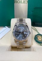 Rolex  Day-Date "President" 40mm White Gold Grey Rhodium Index Dial - 228239