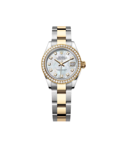 Rolex Lady-Datejust 28mm 279383RBR Mother-of-Pearl Dial Yellow Rolesor Oyster Bracelet