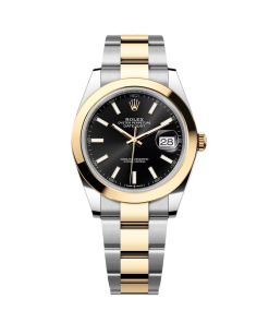 Alternative view of Rolex Datejust 41mm 126303 Black Index Jubilee 41mm Steel and Yellow Gold Mens Watch