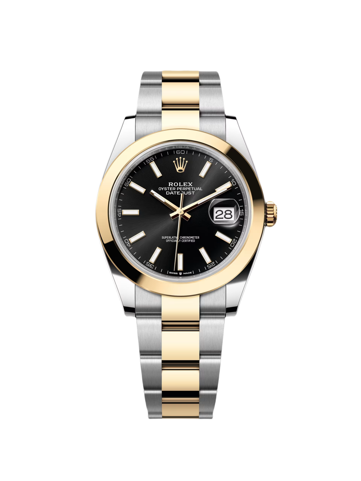 Rolex Datejust 41mm 126303 Black Index Jubilee 41mm Steel and Yellow Gold Mens Watch - Image 2